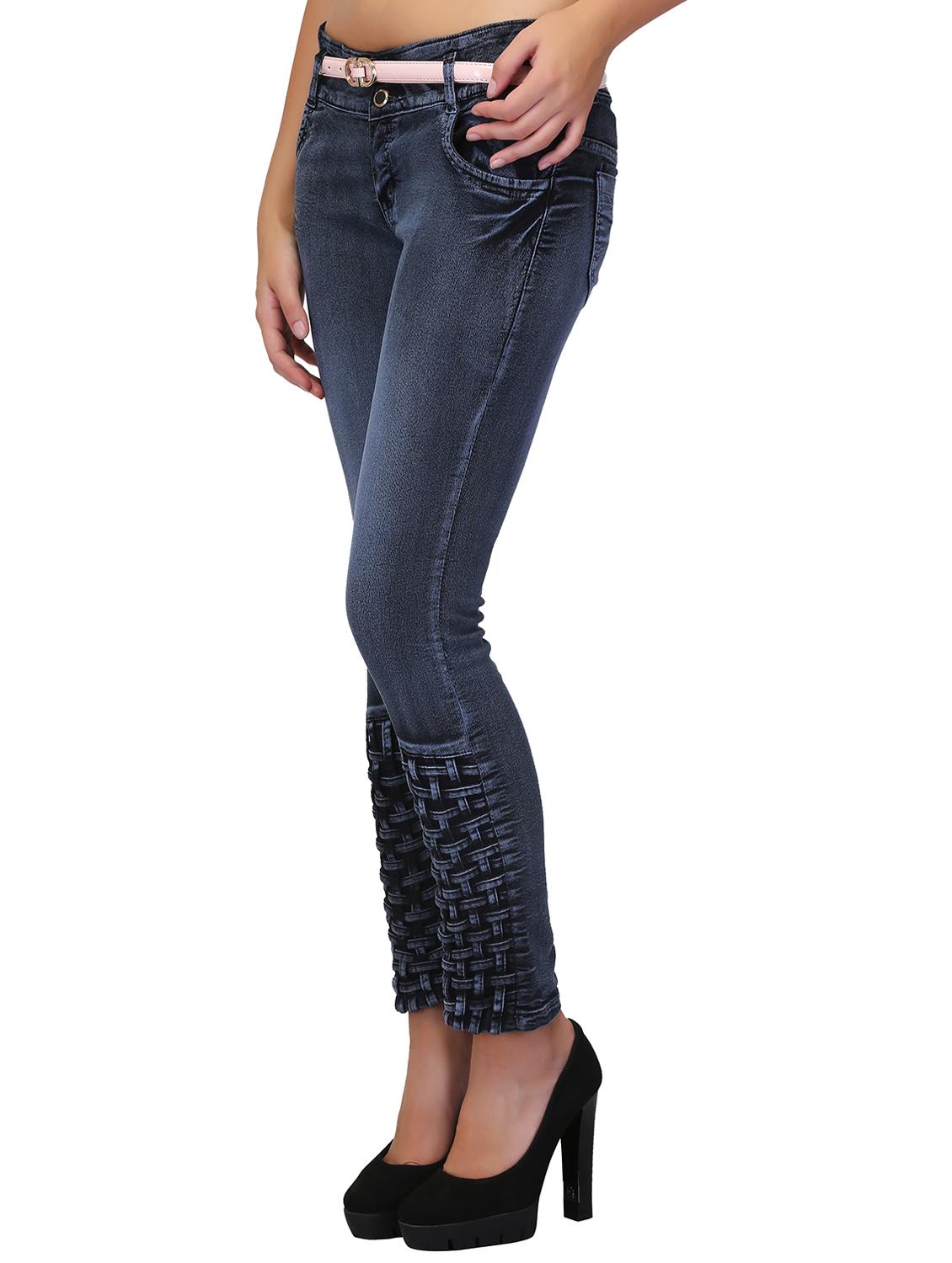 basket weave stone wahsed jeans - 15604535 - Zoom Image - 2