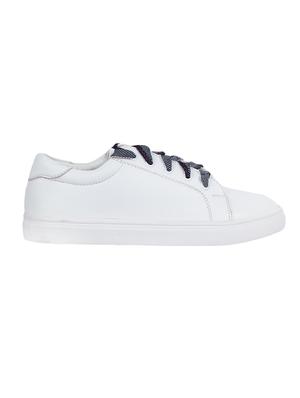 white lace-up sneakers - 15605964 - Standard Image - 2