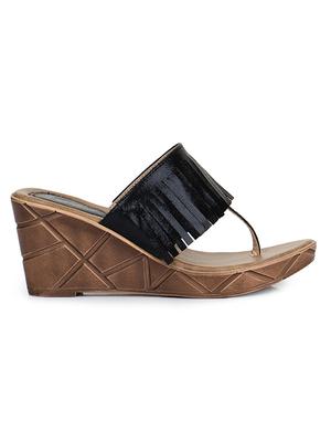black platforms wedges - 15605980 - Standard Image - 2