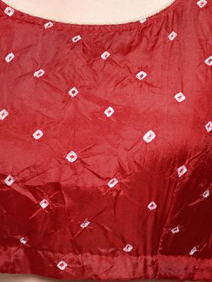 bandhani flared lehenga set - 15606530 - Standard Image - 5