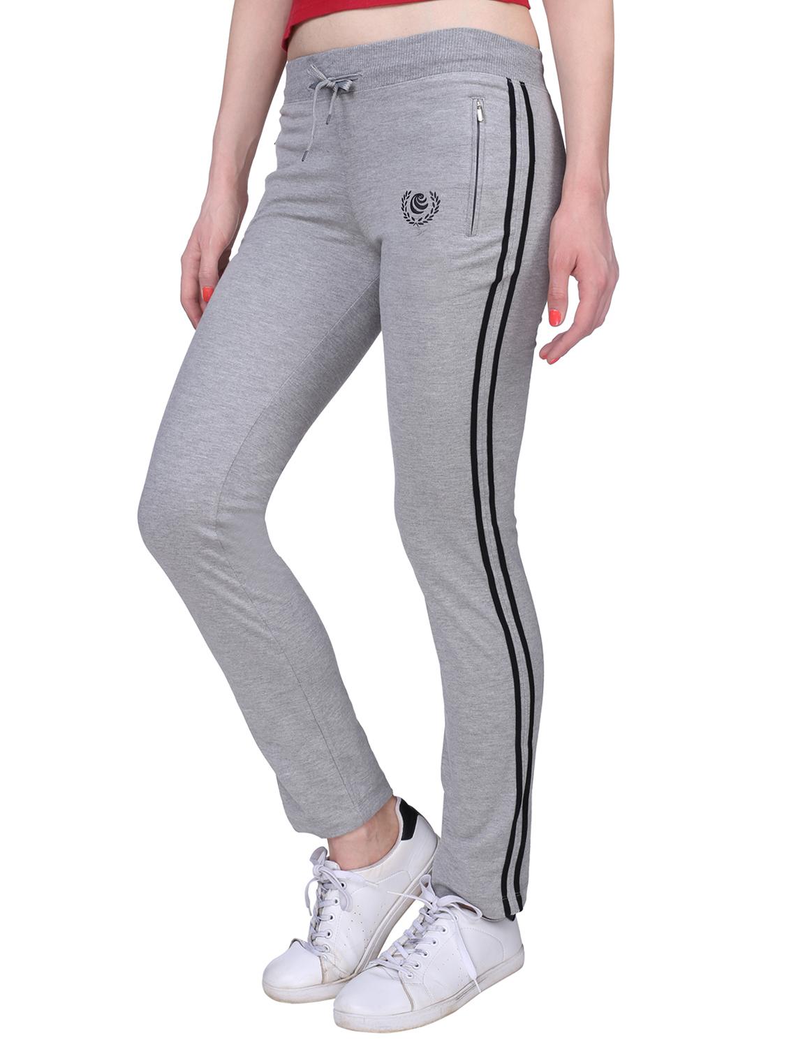 drawstring waist side striped track pants - 15607202 - Zoom Image - 2
