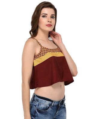 printed yoke asymmetric cami top - 15607671 - Standard Image - 2