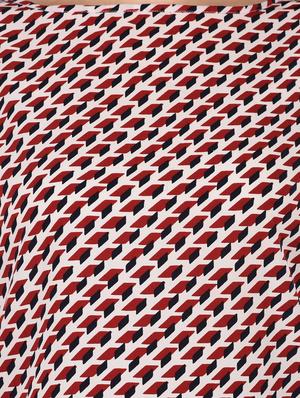 round neck geometric print top - 15607674 - Standard Image - 5