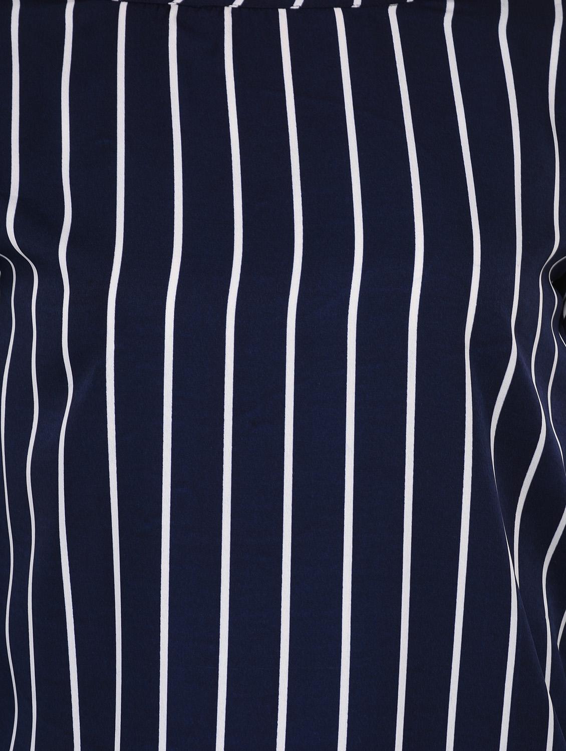 round neck striped top - 15607675 - Zoom Image - 5