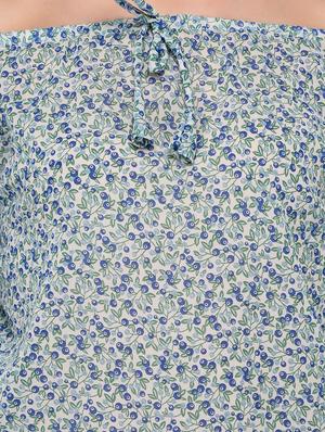 knot detail off shoulder top - 15607680 - Standard Image - 5