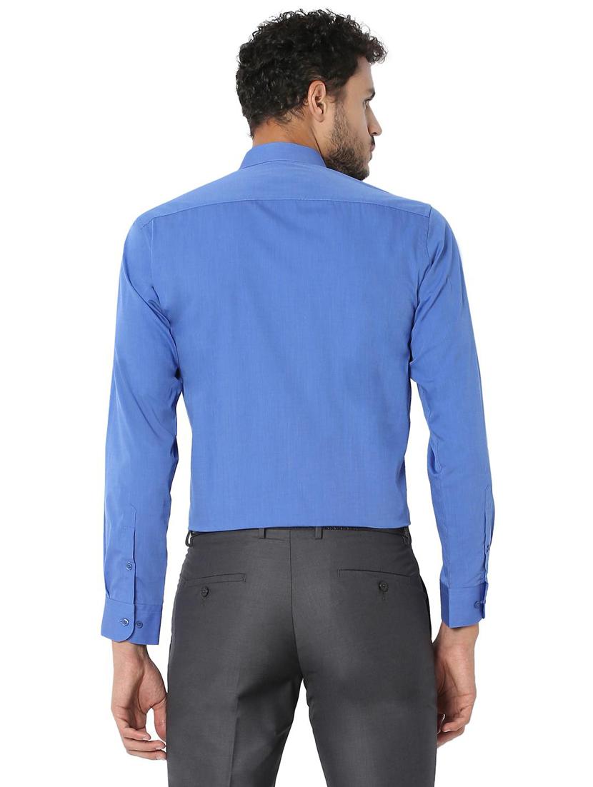 blue cotton formal shirt - 15608512 - Zoom Image - 2