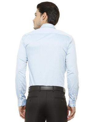 blue cotton formal shirt - 15608514 - Standard Image - 2