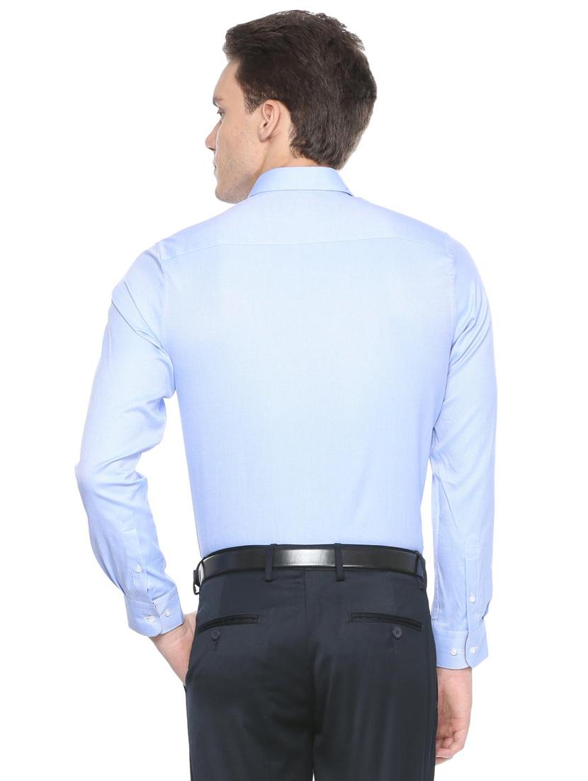 blue cotton formal shirt - 15608515 - Zoom Image - 2