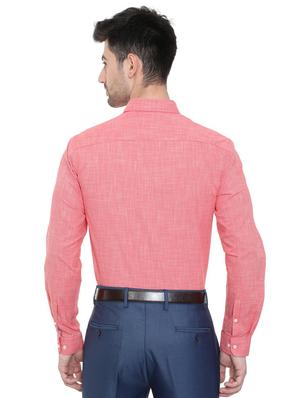red cotton formal shirt - 15608586 - Standard Image - 2