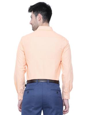 orange cotton blend formal shirt - 15608589 - Standard Image - 2