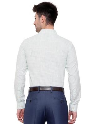 green cotton blend formal shirt - 15608592 - Standard Image - 2