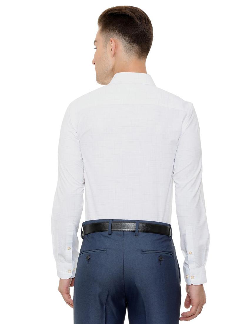 white cotton blend formal shirt - 15608593 - Zoom Image - 2