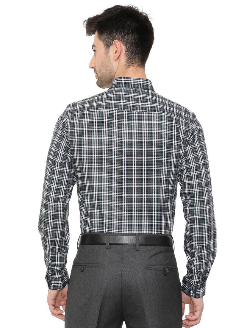 black cotton blend formal shirt - 15608595 - Zoom Image - 2