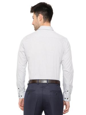 white cotton formal shirt - 15608603 - Standard Image - 2