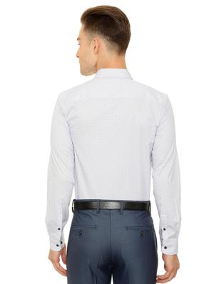 blue cotton formal shirt - 15608604 - Standard Image - 2