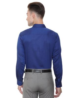 blue cotton formal shirt - 15608605 - Standard Image - 2