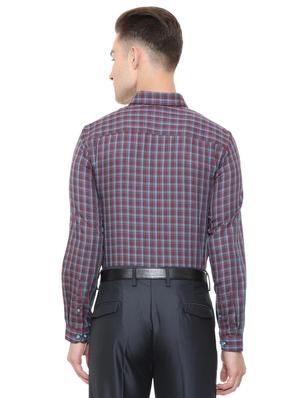 red cotton formal shirt - 15608614 - Standard Image - 2