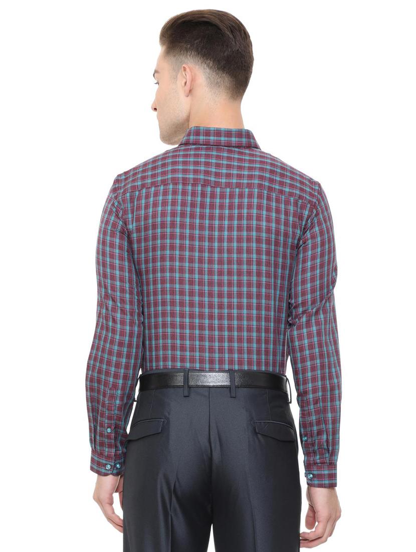 red cotton formal shirt - 15608614 - Zoom Image - 2