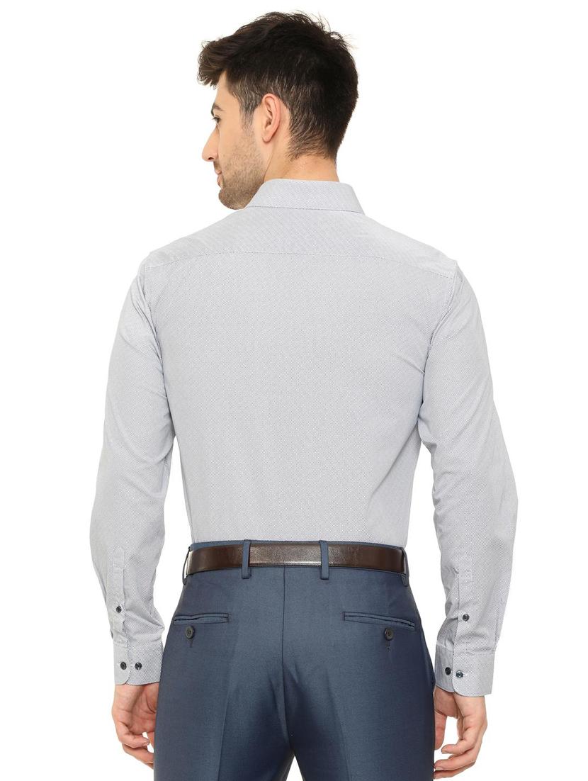 blue cotton formal shirt - 15608624 - Zoom Image - 2