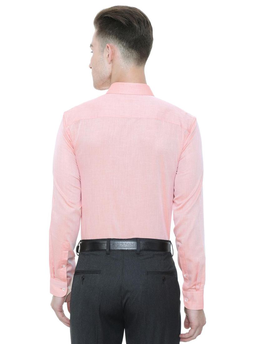 pink cotton blend formal shirt - 15608632 - Zoom Image - 2