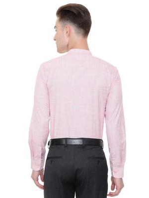 red cotton blend formal shirt - 15608634 - Standard Image - 2