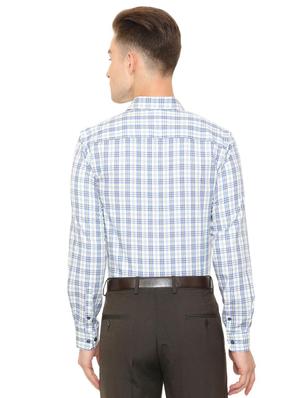 blue cotton casual shirt - 15608655 - Standard Image - 2