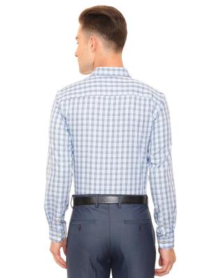 blue cotton casual shirt - 15608656 - Standard Image - 2
