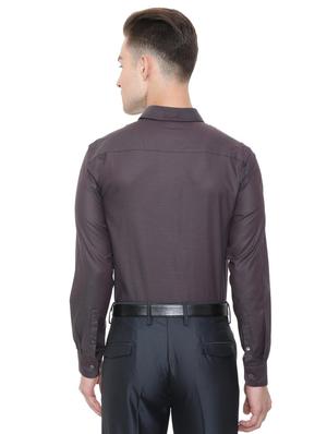 purple cotton blend formal shirt - 15608657 - Standard Image - 2