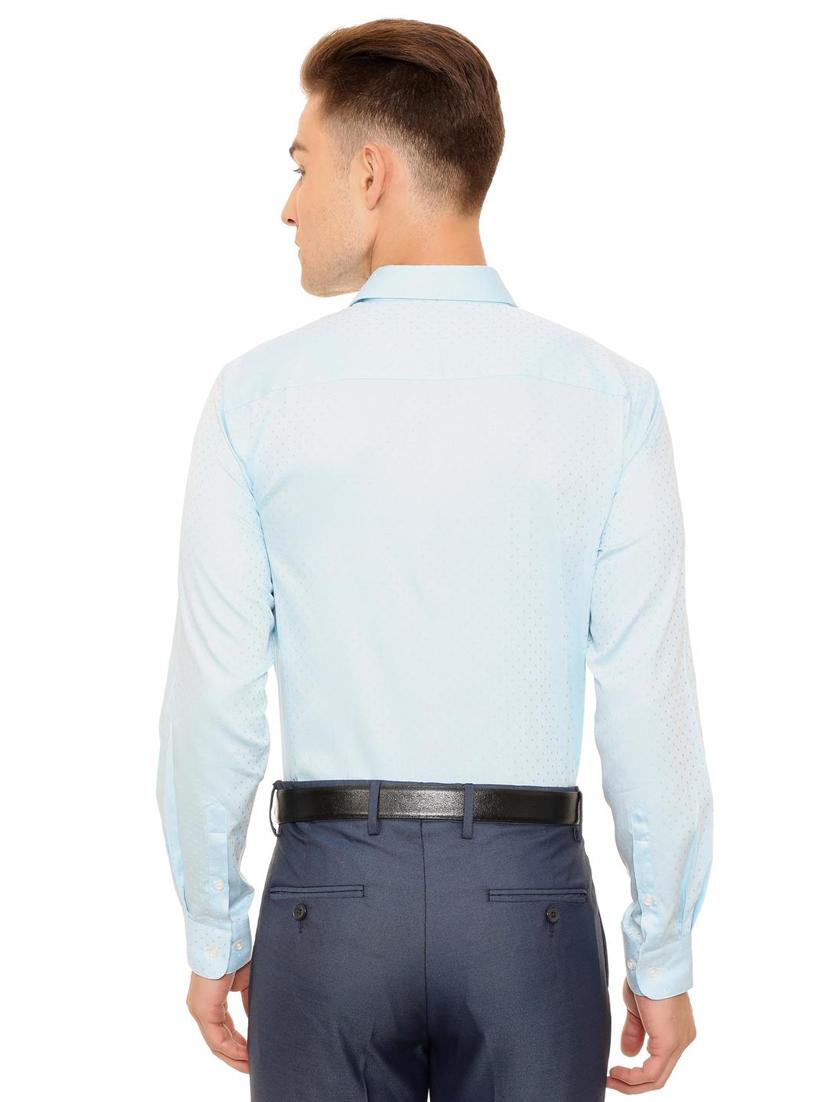blue cotton formal shirt - 15608659 - Zoom Image - 2