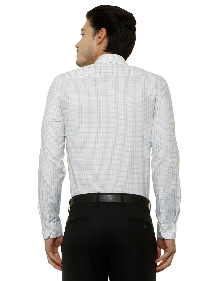 white cotton blend formal shirt - 15608745 - Zoom Image - 2
