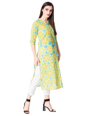 Printed straight kurta - 15608831 - Standard Image - 2