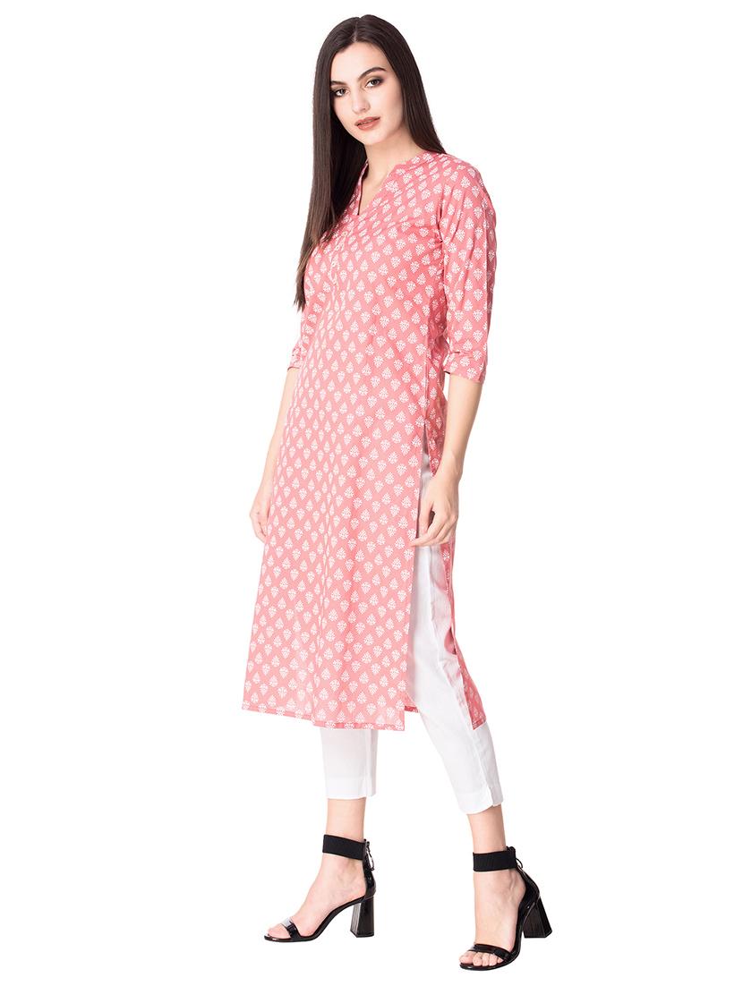Printed straight kurta - 15608833 - Zoom Image - 2