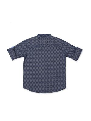 navy blue cotton shirt - 15608862 - Standard Image - 2