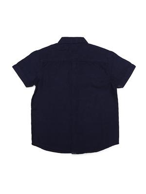 blue cotton blend shirt - 15608863 - Standard Image - 2