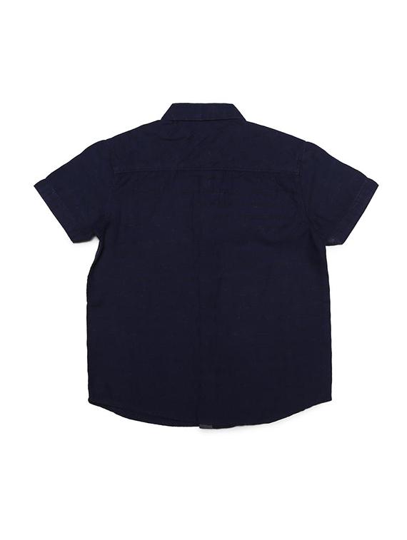 blue cotton blend shirt - 15608863 - Zoom Image - 2