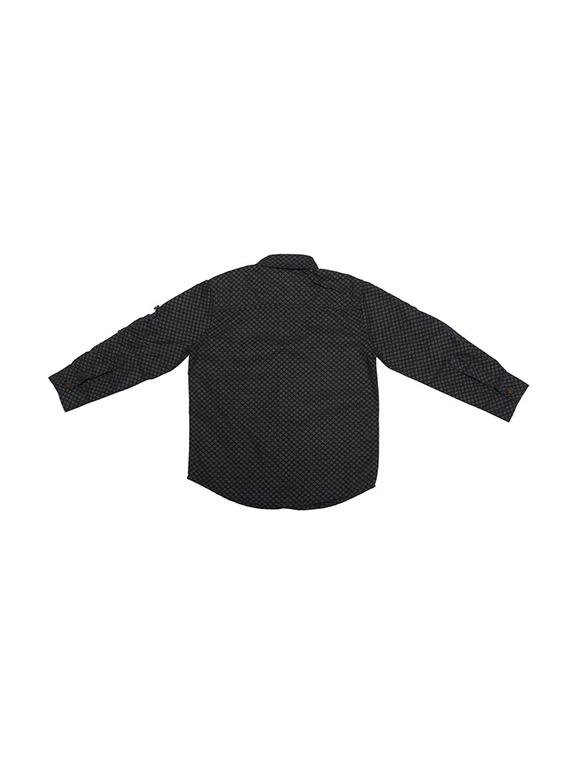 navy blue cotton blend shirt - 15608865 - Zoom Image - 2