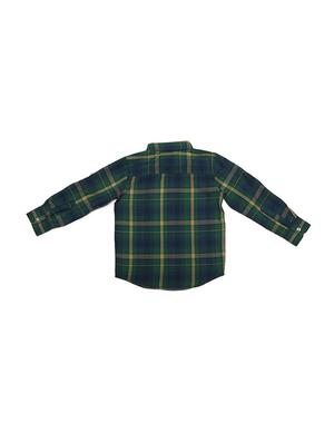green cotton blend shirt - 15608866 - Standard Image - 2
