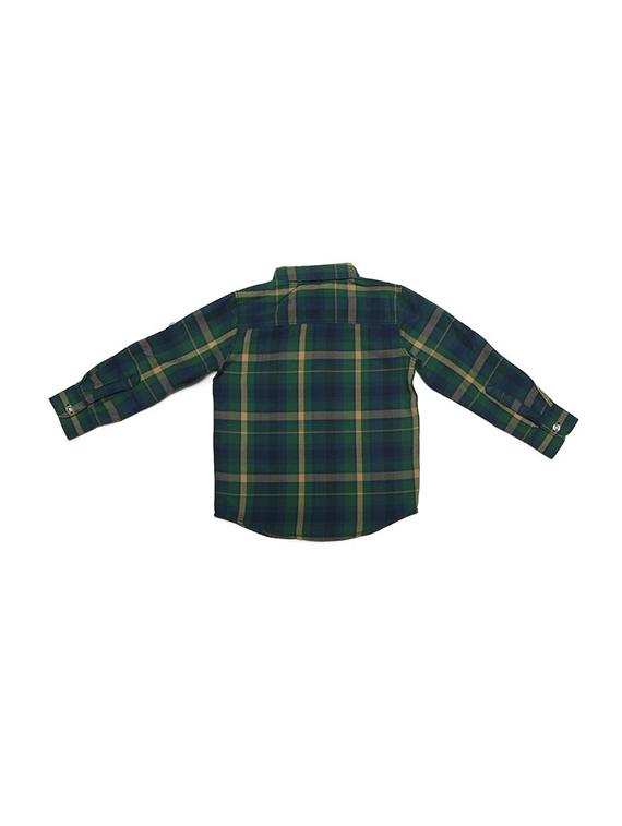 green cotton blend shirt - 15608866 - Zoom Image - 2