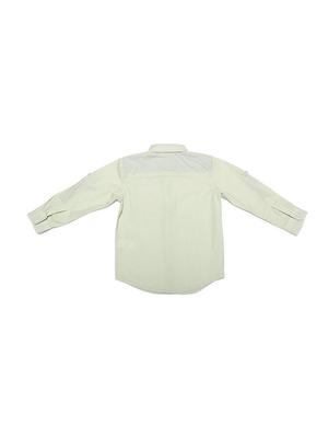 beige cotton blend shirt - 15608867 - Standard Image - 2