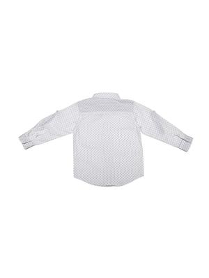 white cotton blend shirt - 15608868 - Standard Image - 2