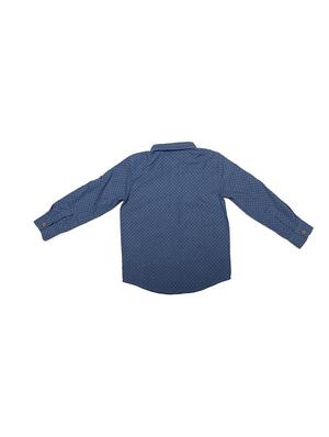blue cotton blend shirt - 15608869 - Standard Image - 2