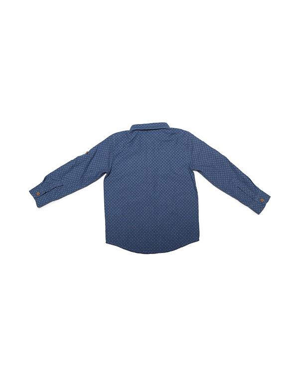 blue cotton blend shirt - 15608869 - Zoom Image - 2