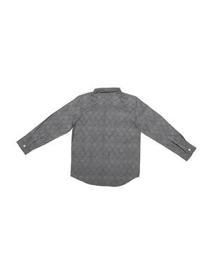 grey cotton blend shirt - 15608870 - Standard Image - 2