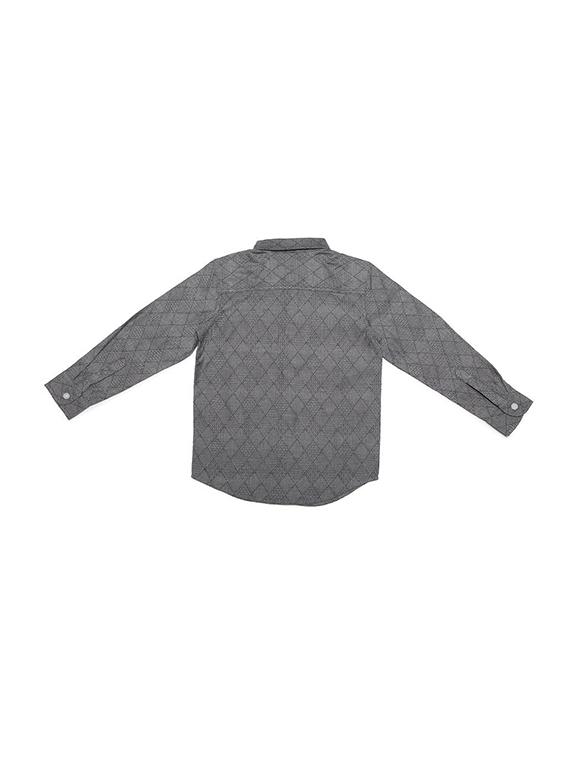 grey cotton blend shirt - 15608870 - Zoom Image - 2