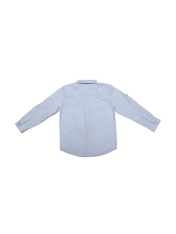 blue cotton blend shirt - 15608871 - Zoom Image - 2