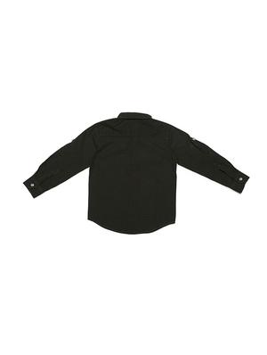 green cotton blend shirt - 15608872 - Standard Image - 2