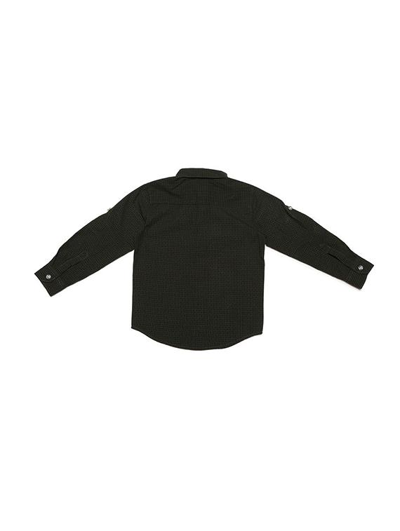 green cotton blend shirt - 15608872 - Zoom Image - 2