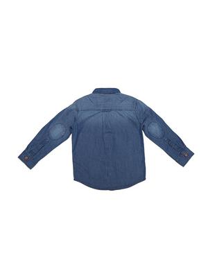 blue cotton blend shirt - 15608876 - Standard Image - 2