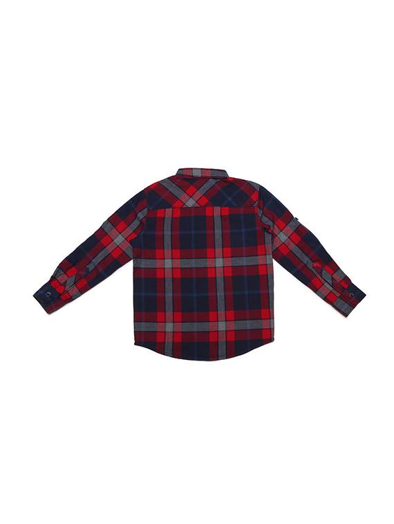 red cotton blend shirt - 15608878 - Zoom Image - 2