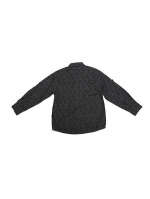 grey cotton blend shirt - 15608882 - Standard Image - 2